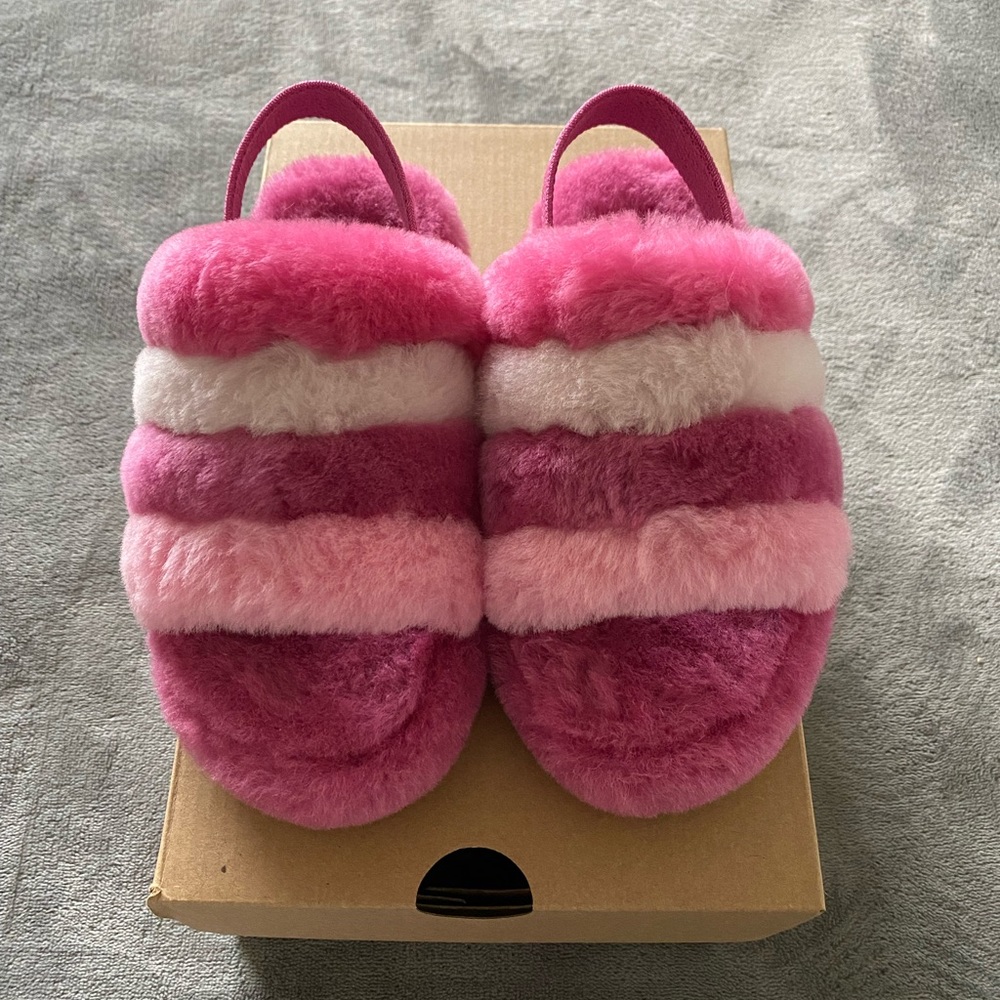 Brand New Big Kids UGG Fluff Yeah Slide 13